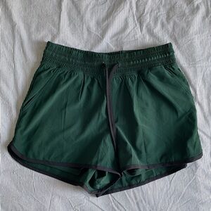 Women's Green Athletic Shorts